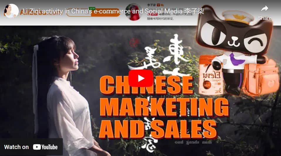 Li Ziqi Activity In China’s E Commerce And Social Media 李子柒