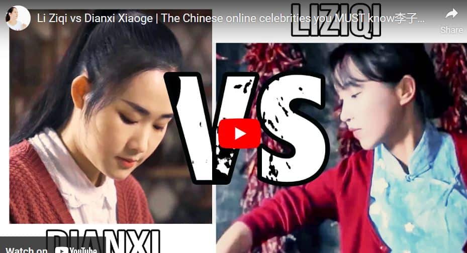 Li Ziqi Vs Dianxi Xiaoge The Chinese Online Celebrities You Must Know李子柒比 滇西小哥