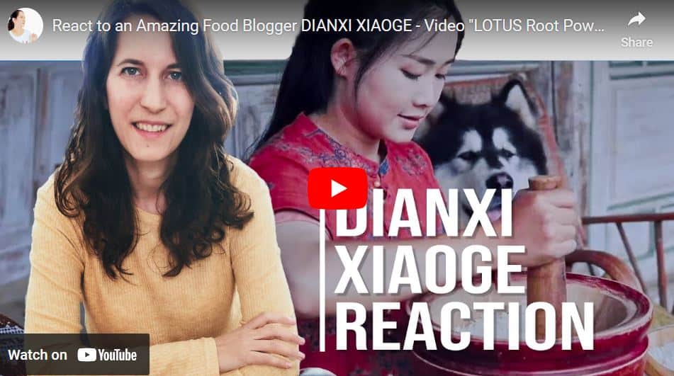 React To An Amazing Food Blogger Dianxi Xiaoge – Video “lotus Root Powder” 反应滇西小哥关于荷花粉的视频